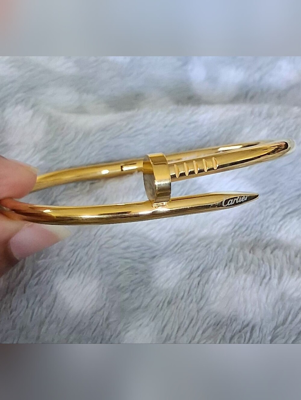 Fashion Jewelry Gold Nail Bangle Bracelet